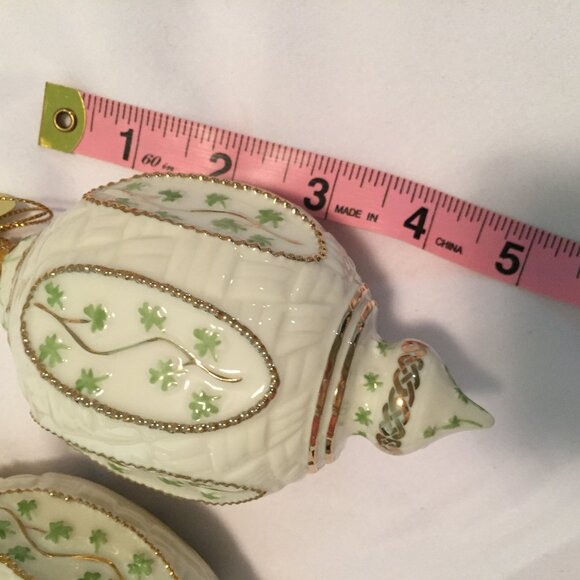 Vintage Set of 3 Bradford Exchange Irish Blessings Heirloom Porcelain Ornaments - Picture 4 of 9